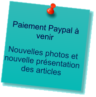 Paiement Paypal  venir   Nouvelles photos et nouvelle prsentation des articles